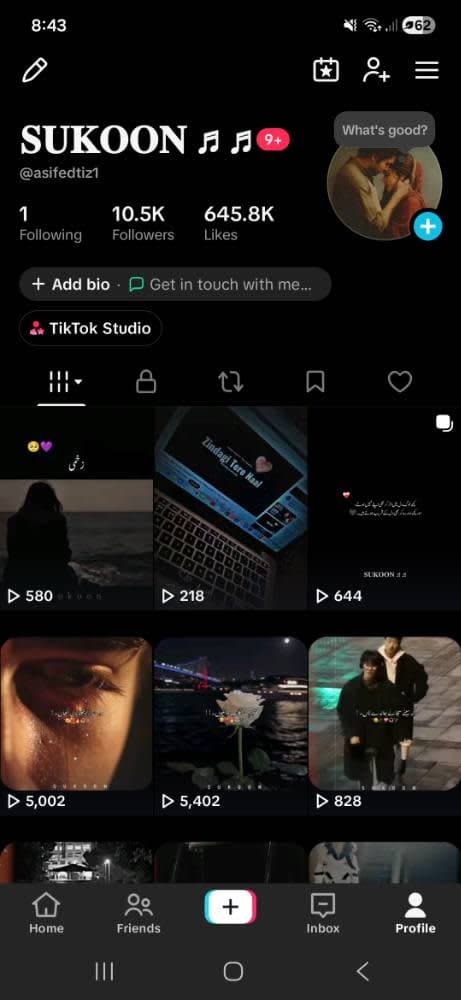 UK TikTok Account β 10.5K Followers β Creator Rewards