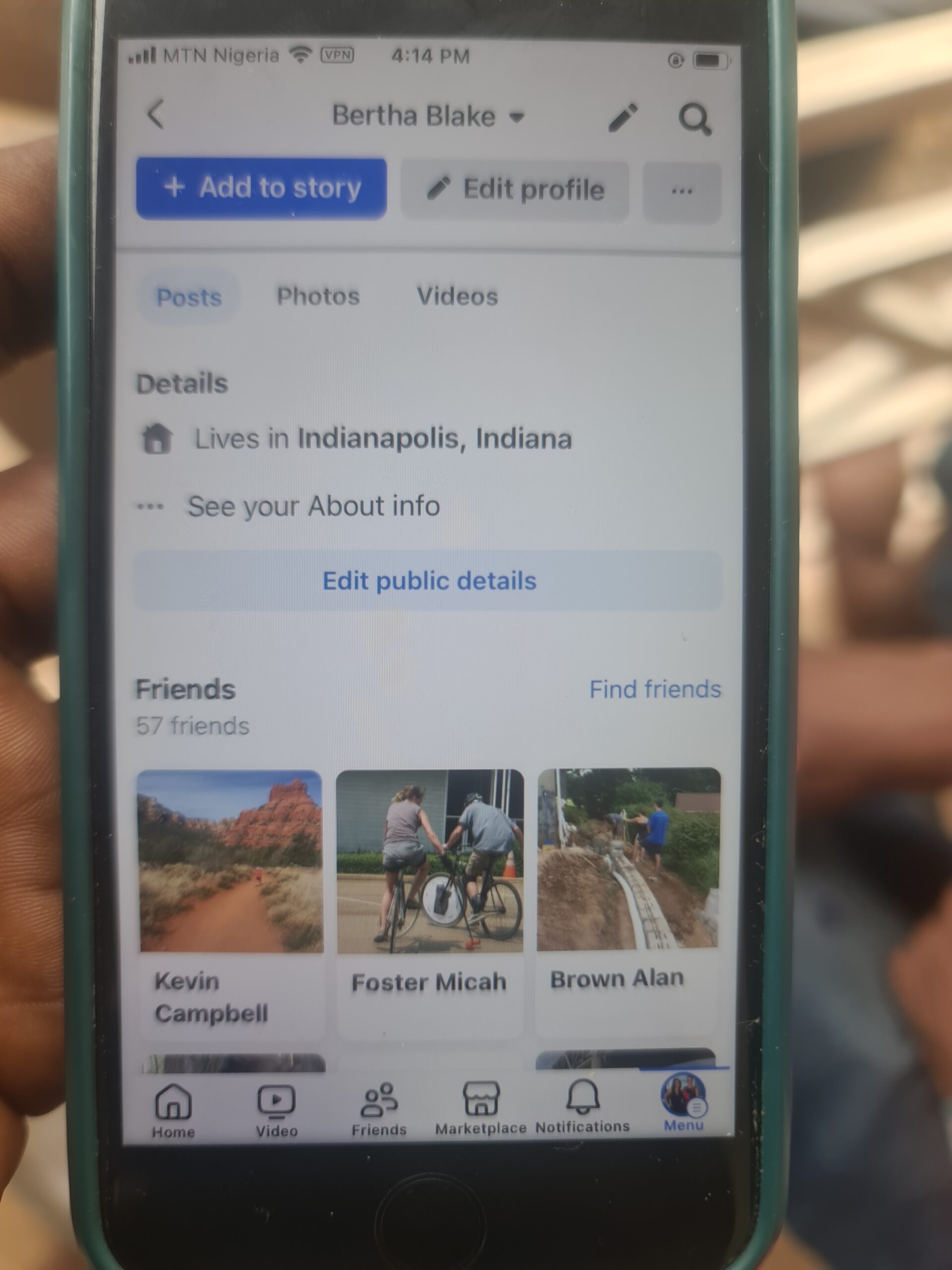 Usa facebook with real friends with switch profile