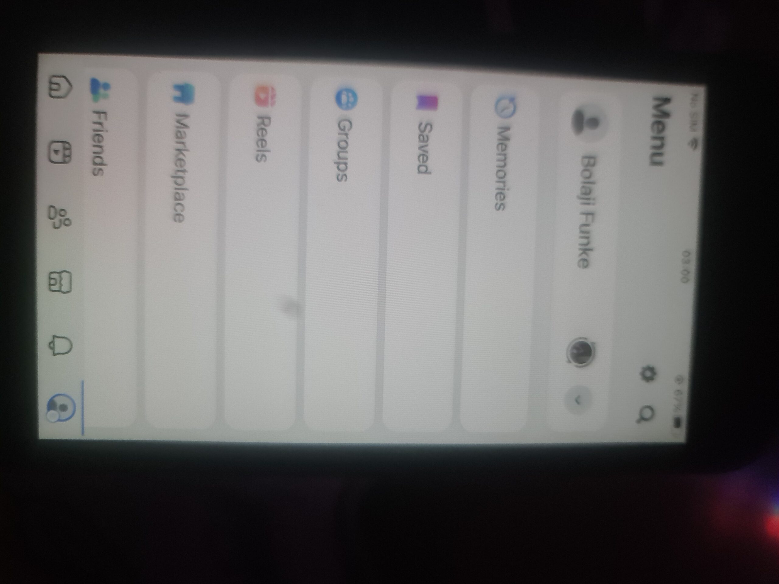 No friends local facebook created date 2020 with create profile