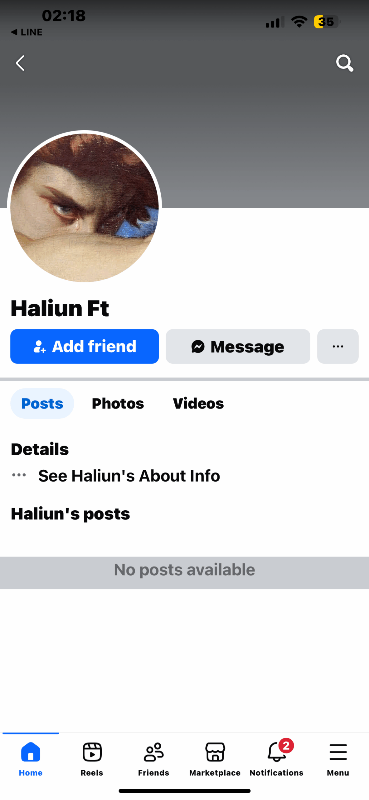 2-3 years monogolia Facebook with switch profile