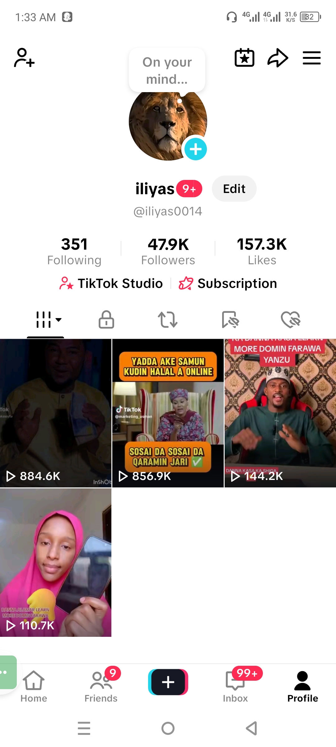47K FOLLOWERS QUALITY TIKTOK ACCOUNT 🇳🇬