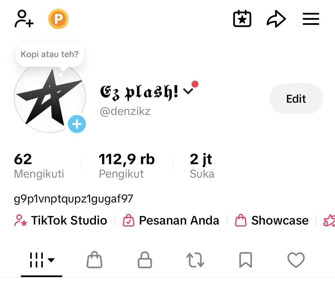 TikTok Account 112K Followers – Indonesia – Real & Active
