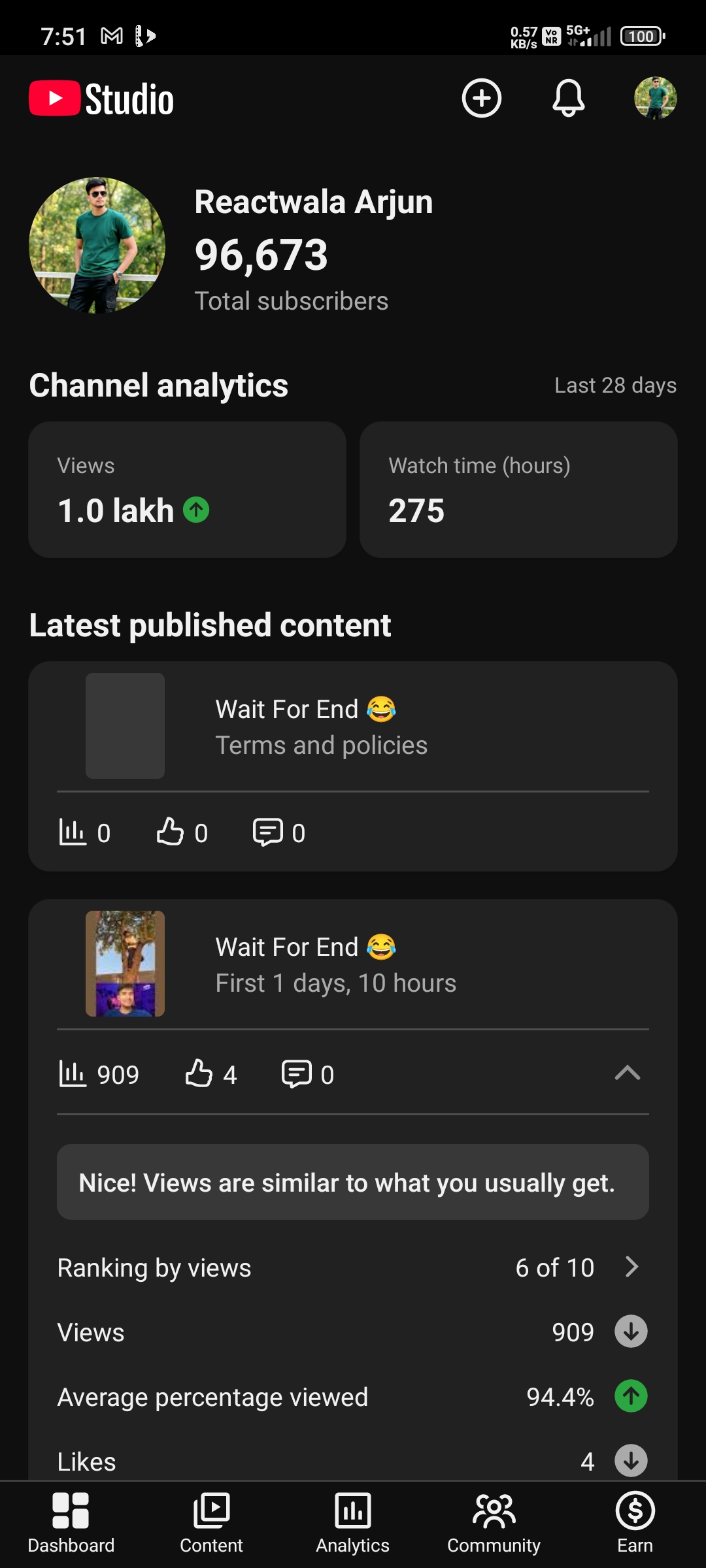 Reactwala Arjun – Hindi Reaction YouTube Channel