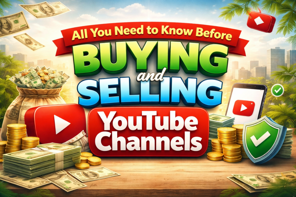 Buy and sale youtube channel for sale