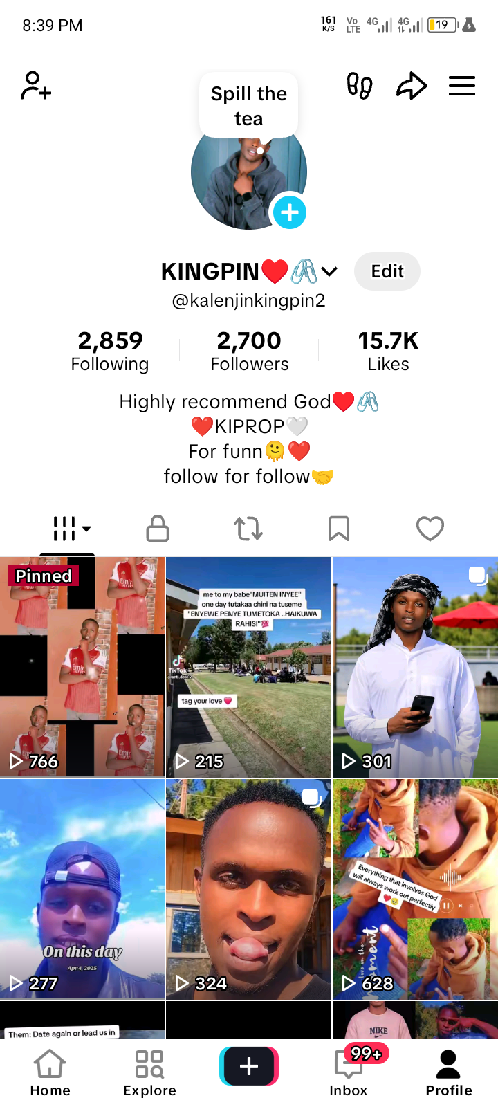 Selling TikTok account