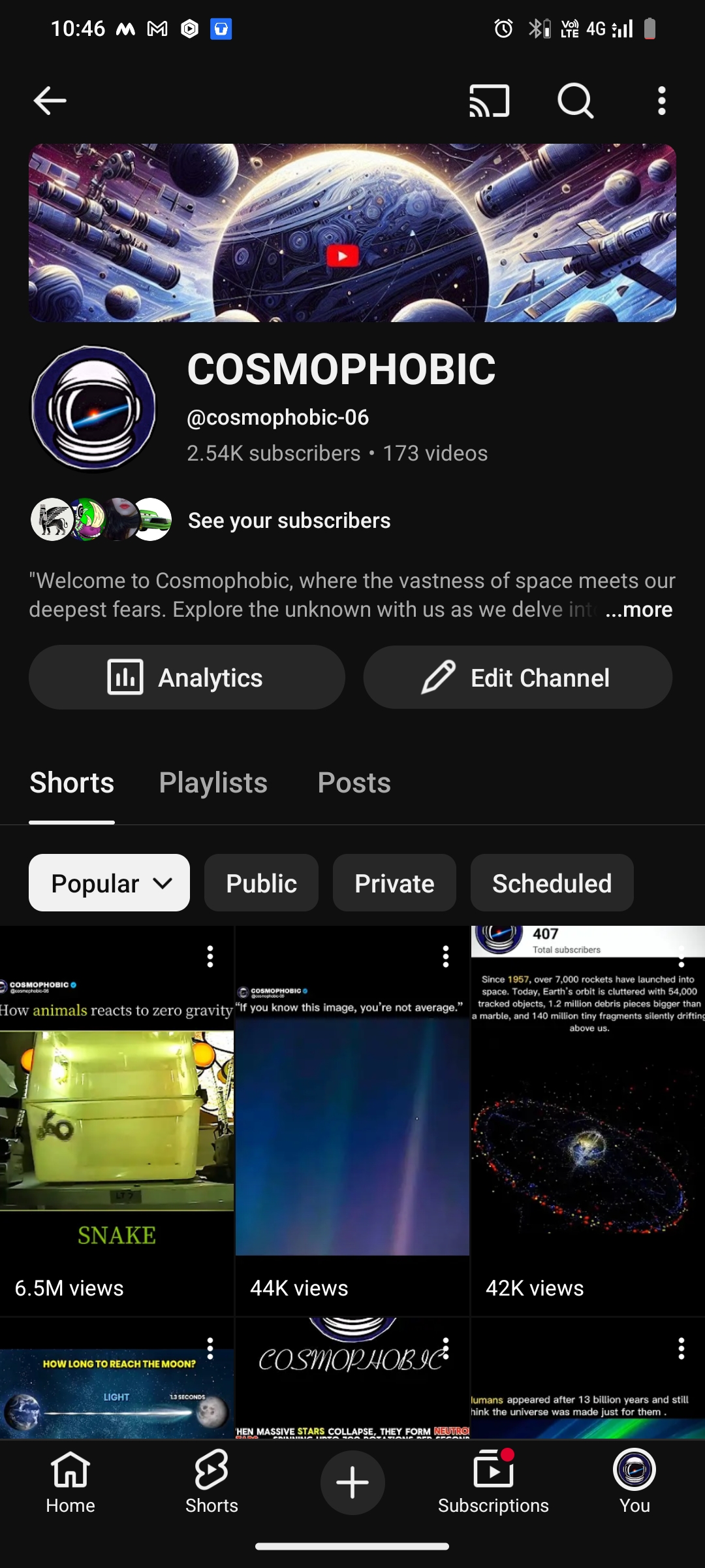 COSMOPHOBIC