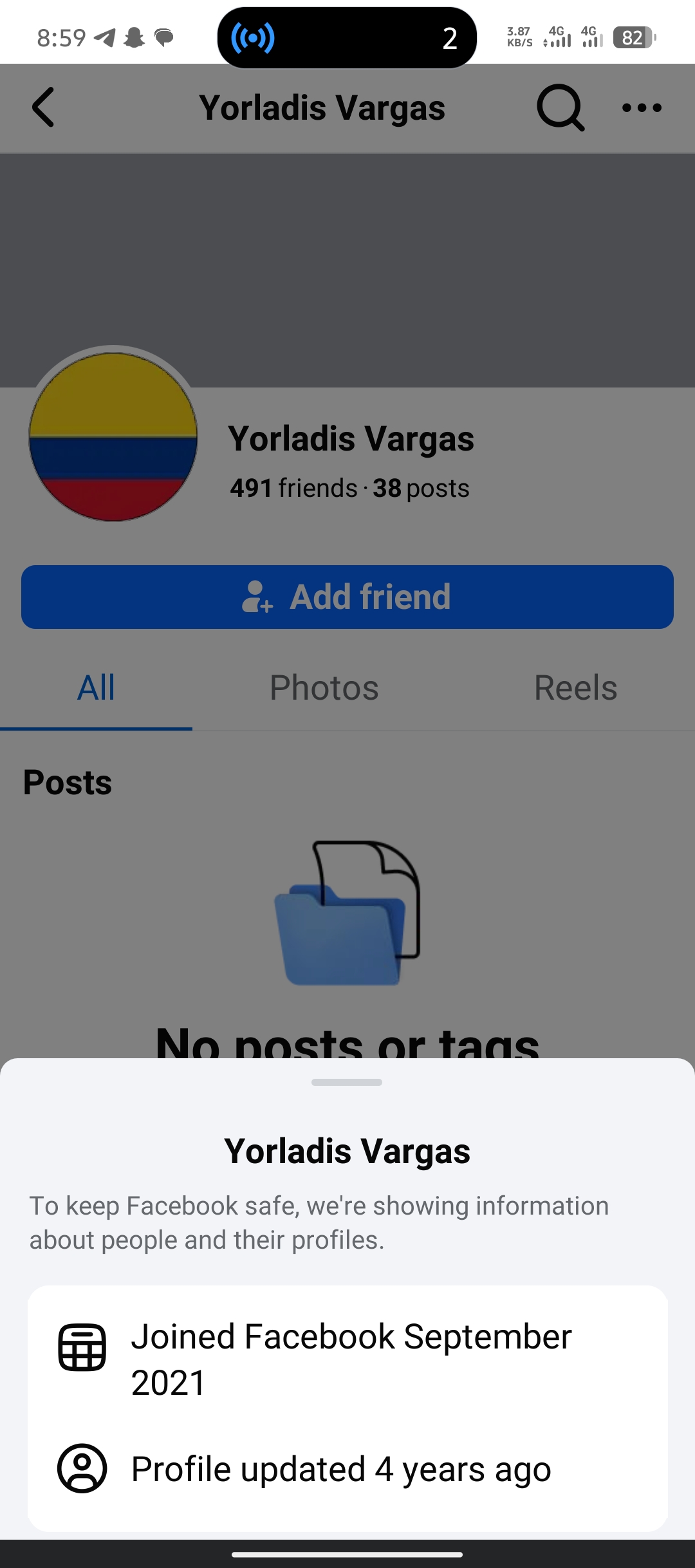 You’ll get 5years strong Colombia dating Facebook account